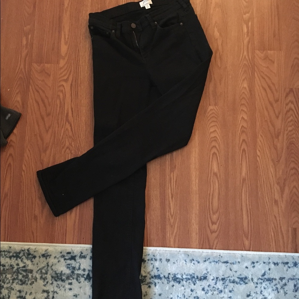 JCREW black mid waisted black jeans